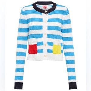 Staud Striped Cardigan, Size M